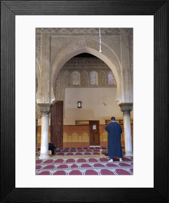 Framed Print : MOROCCO. Fes. Mosque in the Bou Inania Madrasah. AISA / Everett Collection**US SALES ONLY**