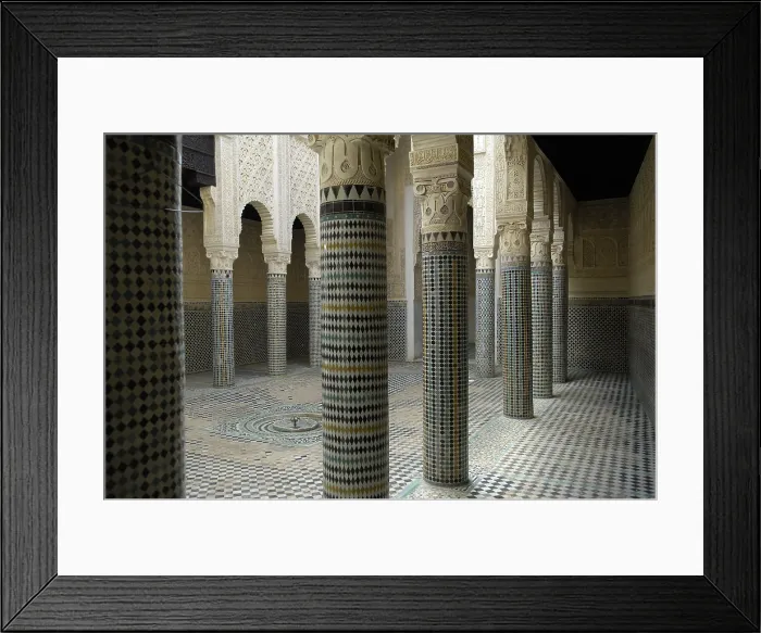 Framed Print : MOROCCO. Sal. Madrasah (c. 1341). Islamic art. Architecture. AISA / Everett Collection**US SALES ONLY**