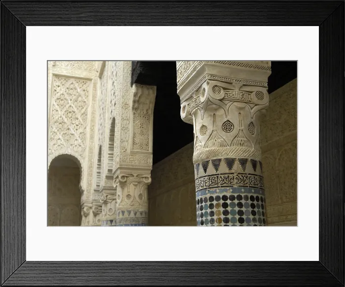 Framed Print : MOROCCO. Sal. Madrasah (c. 1341). Detail of the decorations. Islamic art. Architecture. AISA / Everett Collection**US SALES ONLY** Framed Print : MOROCCO. Sal. Madrasah (c. 1341). Detail of the decorations. Islamic art. Architecture. AISA / Everett Collection**US SALES ONLY**