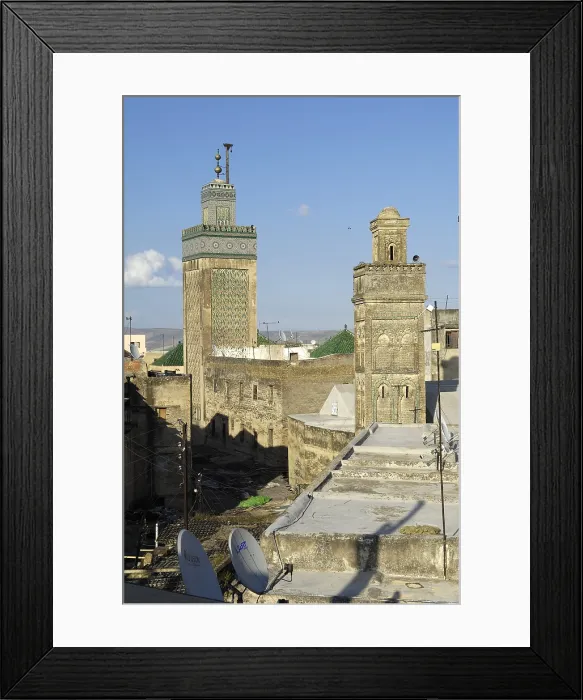 Framed Print : MOROCCO. Fes. Minarets in the medina. AISA / Everett Collection**US SALES ONLY** Framed Print : MOROCCO. Fes. Minarets in the medina. AISA / Everett Collection**US SALES ONLY**