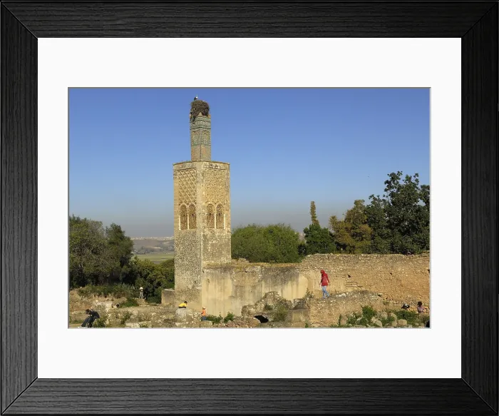 Framed Print : MOROCCO. Rabat. Chellah Necropolis. Minaret in the mosque in ruins. AISA / Everett Collection**US SALES ONLY**
