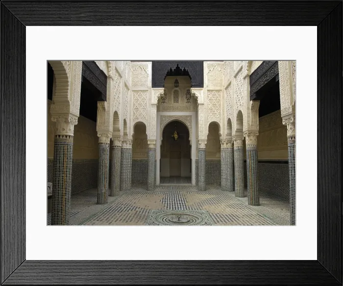 Framed Print : MOROCCO. Sal. Madrasah (c. 1341). Islamic art. Architecture. AISA / Everett Collection**US SALES ONLY**