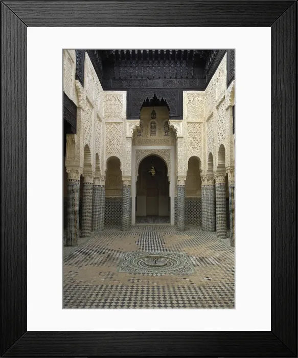 Framed Print : MOROCCO. Sal. Madrasah (c. 1341). Islamic art. Architecture. AISA / Everett Collection**US SALES ONLY**