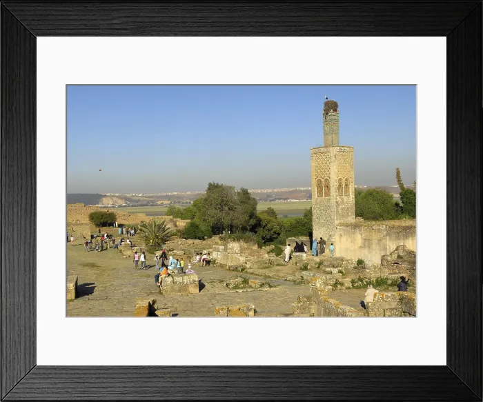 Framed Print : MOROCCO. Rabat. Chellah Necropolis. Minaret in the mosque in ruins. AISA / Everett Collection**US SALES ONLY**