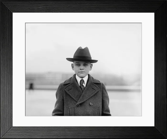 Framed Print : President Calvin Coolidge's son Calvin Coolidge, Jr. 1921