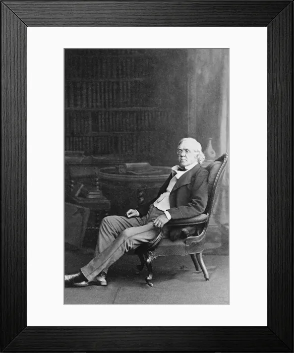 Framed Print : William Makepeace Thackeray (1811-1863) English novelist best known for his classic, 'Vanity Fair' (1847-8)