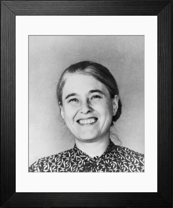 Framed Print : Anna Seghers (1900-1983) anti-fascist German author of 'The Seventh Cross'(1942)