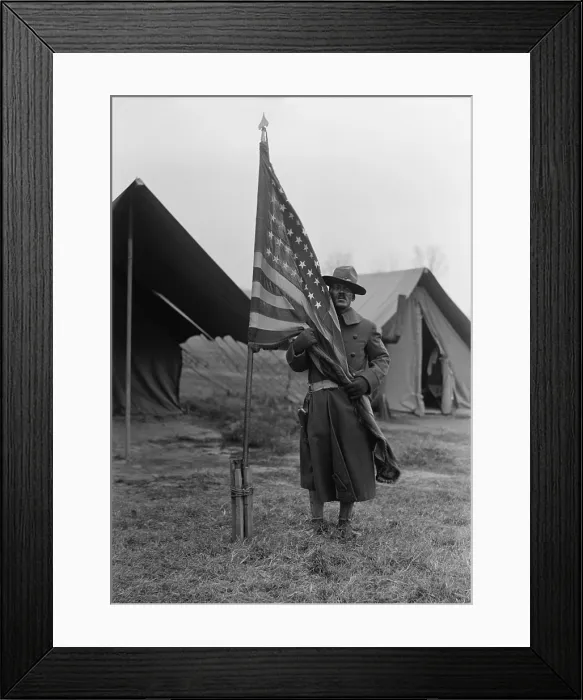 Framed Print : U.S. Army, African American soldier, ca. 1917