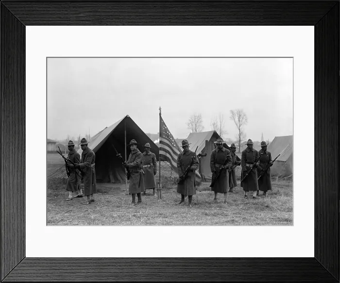 Framed Print : U.S. Army, African American soldiers, ca. 1917 Framed Print : U.S. Army, African American soldiers, ca. 1917