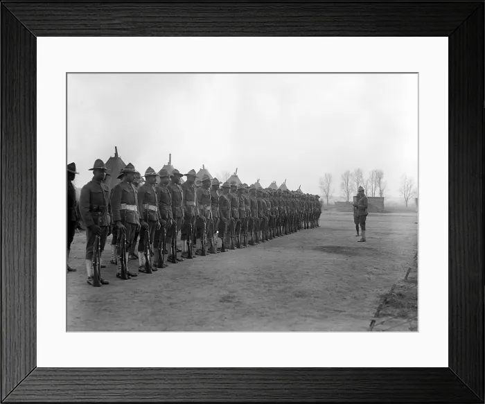 Framed Print : U.S. Army, African American soldiers, ca. 1917