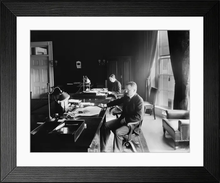 Framed Print : Theodore Roosevelt's cabinet member, Secretary George B