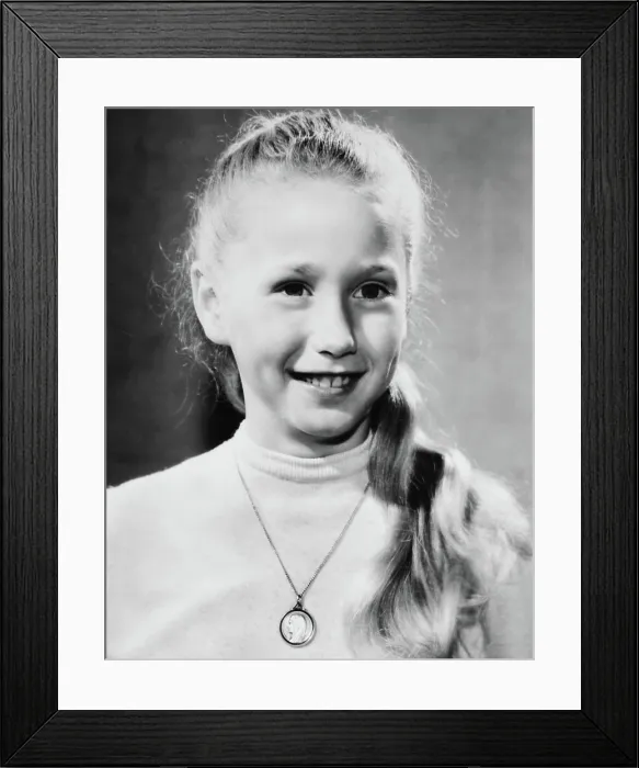 Framed Print : THE HAPPY ROAD, Brigitte Fossey, 1957