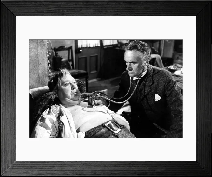 Framed Print : HOBSON'S CHOICE, Charles Laughton, John Laurie, 1954