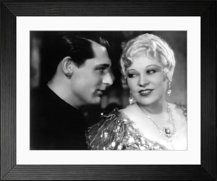 Framed Print : SHE DONE HIM WRONG, Cary Grant, Mae West, 1933