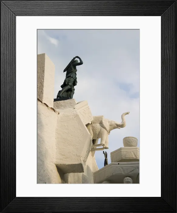 Framed Print : SPAIN. CATALONIA. GERONA. Cadaqus. Portlligat. Sculpture. AISA / Everett Collection**US SALES ONLY**