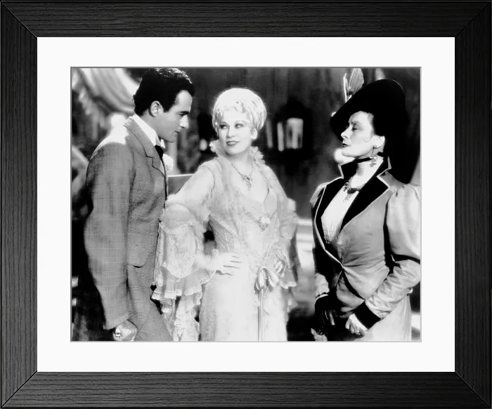 Framed Print : SHE DONE HIM WRONG, Gilbert Roland, Mae West, Rafaela Ottiano, 1933
