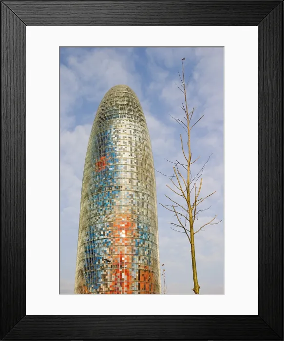Framed Print : NOUVEL, Jean (1945). Agbar Tower. 2001-2005. SPAIN. CATALONIA. BARCELONA. Barcelona. Architecture. AISA / Everett Collection - Image has fine art copyright Framed Print : NOUVEL, Jean (1945). Agbar Tower. 2001-2005. SPAIN. CATALONIA. BARCELONA. Barcelona. Architecture. AISA / Everett Collection - Image has fine art copyright