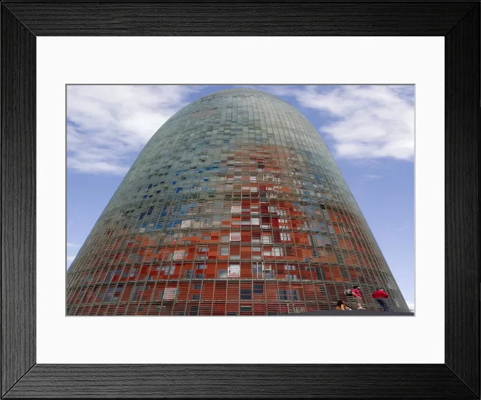 Framed Print : NOUVEL, Jean (1945). Agbar Tower. 2001-2005. SPAIN. CATALONIA. BARCELONA. Barcelona. Architecture. AISA / Everett Collection - Image has fine art copyright