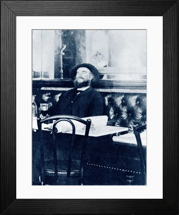 Framed Print : Paul Verlaine (1844-1896), French poet, associated with Arthur Rimbaud, was artistically associated with the 'Decadents, ' Stephane Mallarme and Charles Baudelaire. 1891 Framed Print : Paul Verlaine (1844-1896), French poet, associated with Arthur Rimbaud, was artistically associated with the 'Decadents, ' Stephane Mallarme and Charles Baudelaire. 1891