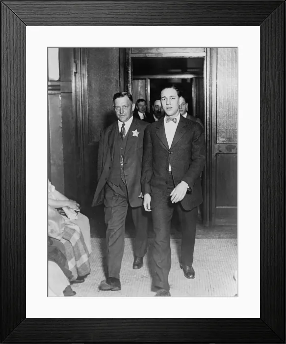 Framed Print : Richard Loeb (1905-1936) one of two Chicago rich kids who killed 14 year old Bobby Franks for the intellectual challenge posed by committing the perfect crime