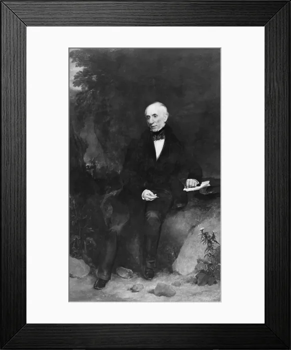 Framed Print : William Wordsworth (1770-1850) English poet in 1845, painting by Henry William Pickersgill