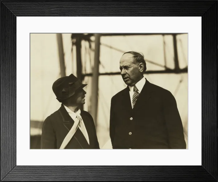 Framed Print : Thaddeus Horatius Caraway, Senator from Arkansas, and his wife and future Senator, Hattie Wyatt Caraway. 1926