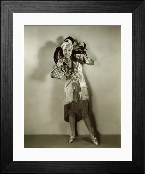 Framed Print : Ethel Waters (1896-1977), in a 1929 publicity still promoting her as most famous of all colored musical comedy stars
