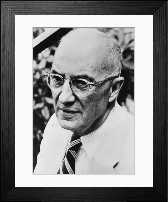 Framed Print : William Carlos Williams (1883-1963) Author and poet who also practiced medicine in his hometown, Rutherford, New Jersey. He won the 1963 Pulitzer Prize for PICTURES FROM BREUGHEL