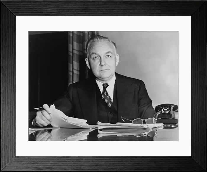 Framed Print : Byron Price (1891-1981), director of Censorship for the United States during World War II. 1941