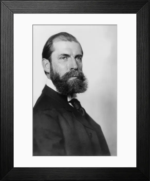 Framed Print : Charles Evans Hughes (1862-1948), future Chief Justice of the Supreme Court, in 1904 when he had an active law practice and taught at at New York Law School