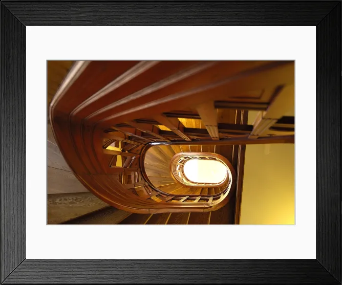 Framed Print : NORWAY. Alesund. Art Nouveau Museum. Stairs. Art Nouveau. Rafa Prez / AISA / Everett Collection (183275)**US SALES ONLY**