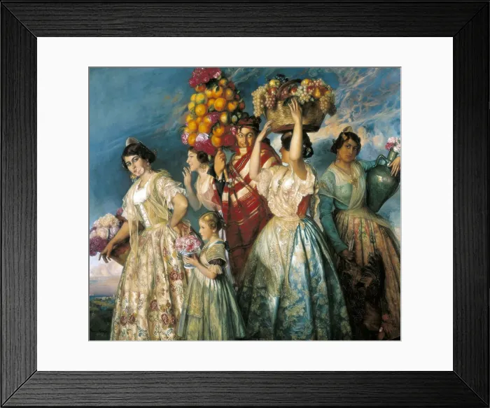 Framed Print : PINAZO MARTINEZ, Jos (1879-1933). Floreal. 1915. Oil on canvas. SPAIN. Valencia. San Pio V Fine Arts Museum. AISA / Everett Collection**US SALES ONLY**