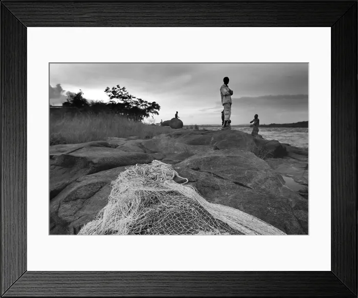 Framed Print : CONGO, Democratic Republic of the. Kinshasa. Fishermen in Congo river. AISA / Everett Collection**US SALES ONLY** Framed Print : CONGO, Democratic Republic of the. Kinshasa. Fishermen in Congo river. AISA / Everett Collection**US SALES ONLY**