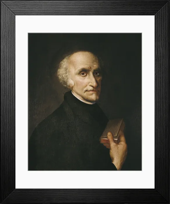 Framed Print : CALDERON DE LA BARCA, Pedro (1600-1681). Spanish dramatist of the Golden Age. Work by PEREDA, Antonio de (1608-1678). Baroque art. Oil on canvas. Private Collection. - P