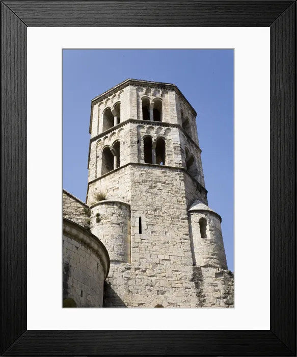 Framed Print : SPAIN. Gerona. Monastery of Sant Pere de Galligants (12th c.). Romanesque art. Architecture. AISA / Everett Collection**US SALES ONLY**
