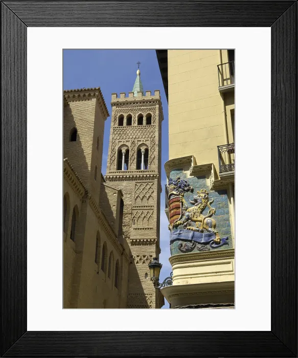 Framed Print : SPAIN. Zaragoza. Church of San Gil. - Rafa Perez / Iberfoto / Everett Collection (321159)**US SALES ONLY**