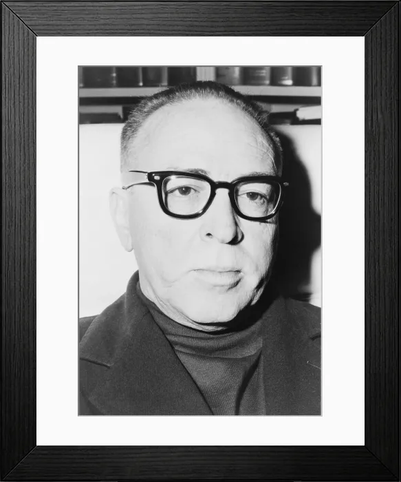 Framed Print : Dalton Trumbo (1905-1976) won an Oscar for his screenplay of 'The Brave One' (1956)
