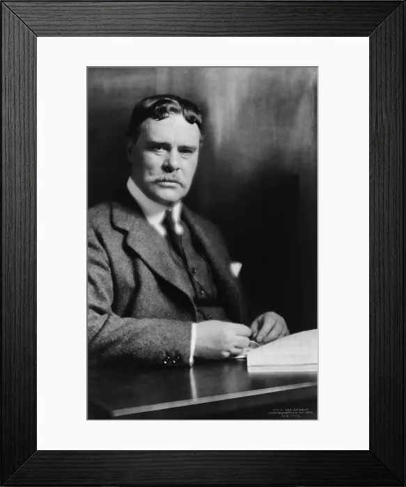 Framed Print : Owen Wister (1860-1938), American who wrote Western novels, best known for 'The Virginian'(1902)