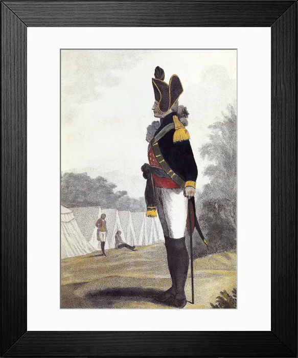 Framed Print : Sergeant of the English infantry. Engraving. AISA / Everett Collection (35)**US SALES ONLY**