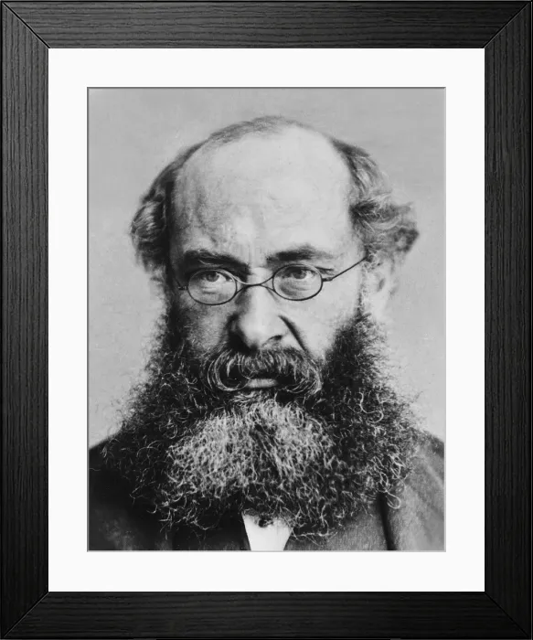 Framed Print : Anthony Trollope (1815-1882) English novelist wrote with psychological and social insight about politics, marriage, love and money in the Victoria era