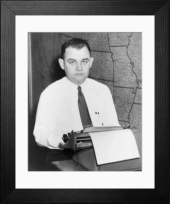 Framed Print : Vermont Connecticut Royster (1914 -1996), in 1953 when he won Pulitzer Prize for Editorial Writing. He was of editor of THE WALL STREET JOURNAL from 1958 to 1971