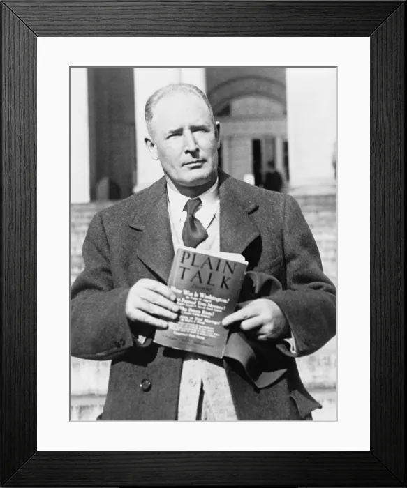 Framed Print : Walter W. Liggett (1886-1935), crusading Minnesota journalist and newspaper publisher waged a journalistic campaign against 1930's organized crime and corrupt politics