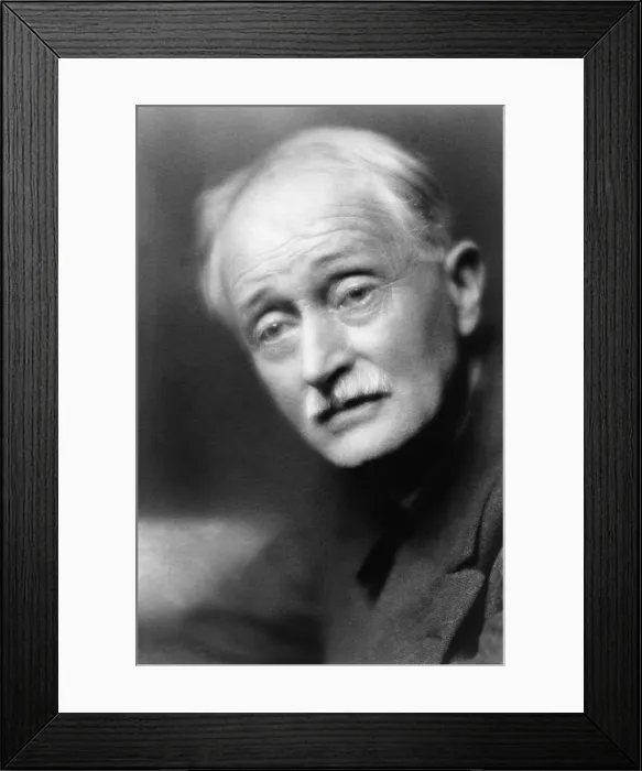 Framed Print : John Masefield (1878-1967), poet laureate of England in 1933 portrait by Pirie MacDonald