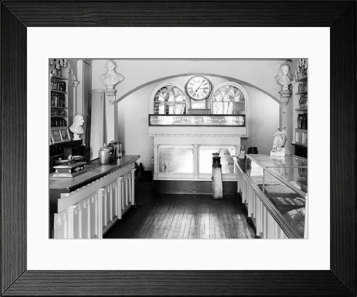 Framed Print : Apothecary Shop, founded ca. 1795. Alexandria, Virginia