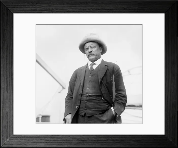 Framed Print : Informal portrait of ex-President Theodore Roosevelt taken in May 1914 Framed Print : Informal portrait of ex-President Theodore Roosevelt taken in May 1914