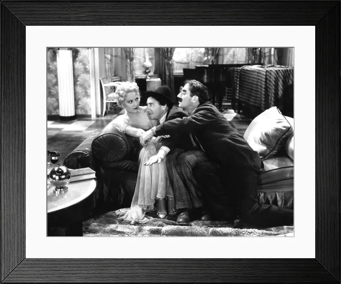 Framed Print : HORSE FEATHERS, Thelma Todd, Chico Marx, Groucho Marx, 1932 Framed Print : HORSE FEATHERS, Thelma Todd, Chico Marx, Groucho Marx, 1932