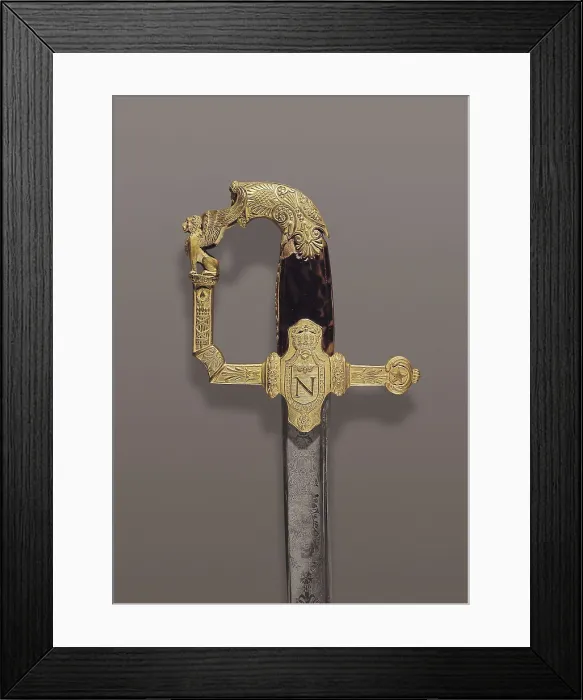 Framed Print : NAPOLEON I Bonaparte (1769-1821). Hilt from Napoleon Bonaparte's sabre. SPAIN. Madrid. Army Museum. AISA / Everett Collection**US SALES ONLY** Framed Print : NAPOLEON I Bonaparte (1769-1821). Hilt from Napoleon Bonaparte's sabre. SPAIN. Madrid. Army Museum. AISA / Everett Collection**US SALES ONLY**