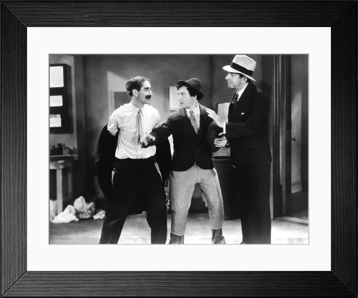 Framed Print : HORSE FEATHERS, Groucho Marx, Chico Marx, David Landau, 1932