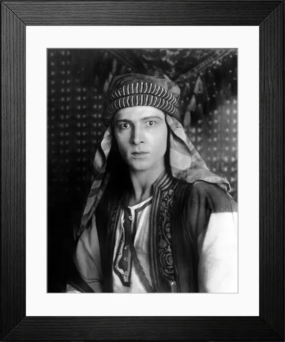 Framed Print : SHEIK, Rudolph Valentino, 1921