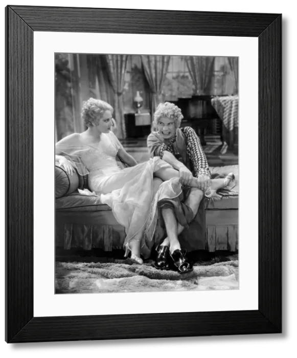 Framed Print : HORSE FEATHERS, Thelma Todd, Harpo Marx, 1932